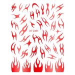 Nail Sticker-2431-Red Flames
