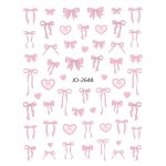 Nail Sticker-2711-Pink Bows