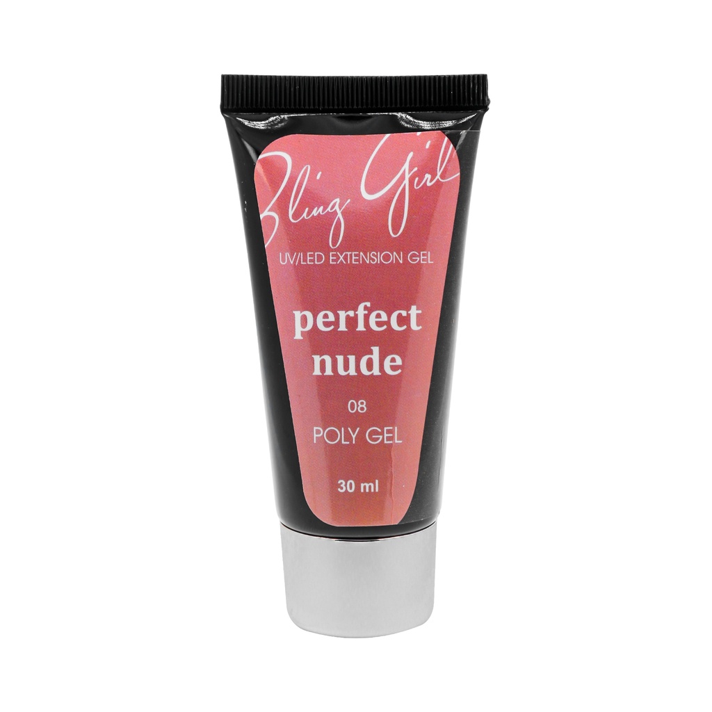 Bling Girl Innate Quick Building Poly Gel 30ml #008 Bling Girl 30ml Poly Gel-Perfect Nude