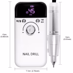 Rechargeable Nail Drill AB-V6 - White - Image 2
