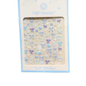 Nail Sticker - 1400 Blue Bows