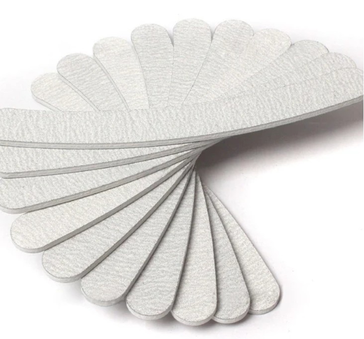 Banana Shape Grey Nail File 1pc