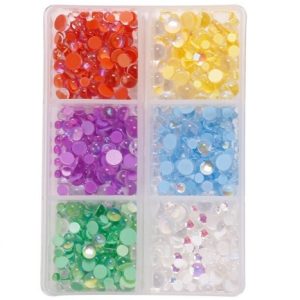 6 Grid Nail Art Rhinestones - Mermaid 01