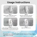 Born Pretty 10ml Bubble Lace Design White Ocean Wave Watercolor Liquid for Nail Art - Image 4
