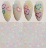 Nail Sticker-WW1042-Hearts 1pc