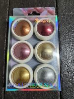 Bling Girl 6pcs Chrome Powder red and gold