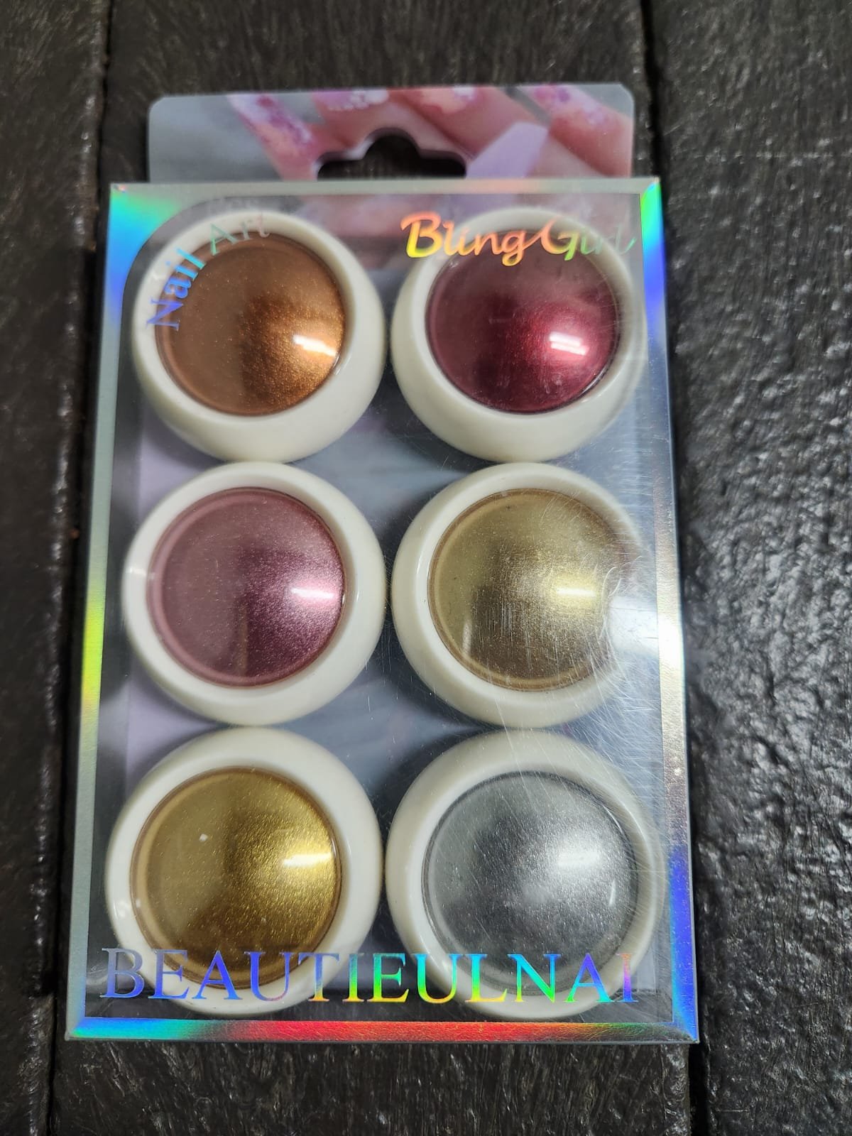 2026/07/1001123740.jpg Bling Girl 6pcs Chrome Powder red and gold - Image 1