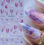 Nail Sticker 5D-R011 Mermaid 1 pc