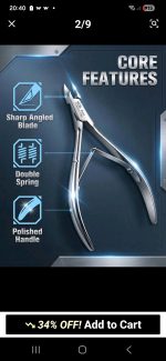 PRO Cuticle Nipper-Stainless Steel - Image 3