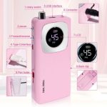 Rechargeable Nail Drill V4 - Pink - Image 5