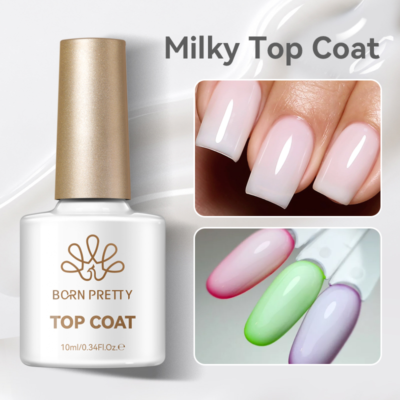 BORN PRETTY 10ml Milky Top Coat